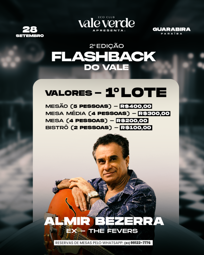 almir bezerra ex the fevers no eco club vale verde, dia 29 de setembro de 2024, guarabira -pb